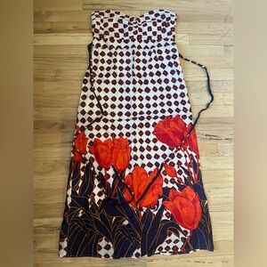 Maeve Anthropologie Tulip Fields Strapless Dress | Size 8
